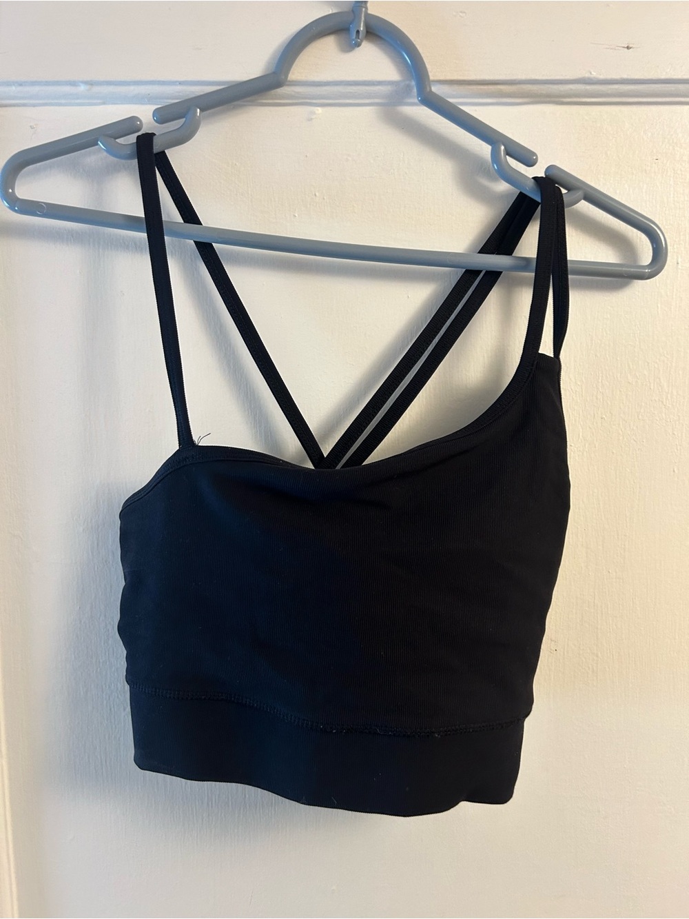 Black Strappy Sports Bra